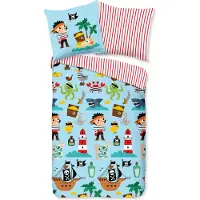 Muller Textil Good Morning Streifen Bettwäsche 155 X 220 cm 100% Baumwolle