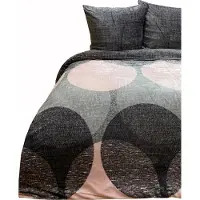 Cofi1453® Plüschbettwäsche mit Kreisstruktur, moderne Wendebettwäsche mit Reißverschluss 200x220 cm