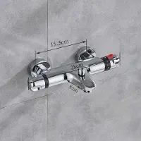 OEM Waschtischarmatur, Thermostatsteuerung, Wandmontage-Design, Chrom A