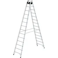 MUNK Günzburger Steigtechnik Sprossen-Stehleiter 2x14 Sprossen