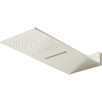 Steinberg Serie 390 Wall Rain Kopfbrause, direkte Wandanschluss, Easy-Clean, Schwallfunktion, 600x250mm, 3905662BN