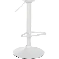 CLP Barhockergestell drehbar höhenverstellbar mit Fußstütze, Sitzaufnahme 10x10 cm, für eigene Sitzschalen