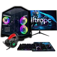 Nitropc Gaming-Desktop-PC Pack Avancé - AMD Ryzen 3 3200G, Radeon Graphics, 8 GB RAM, 480 GB SSD, Windows 11 Pro