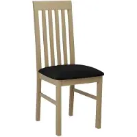 Mirjan 24 Stuhl Nilo I, Esszimmerstuhl aus Buchenholz, 43x48x96 cm (Holzfarbe: Sonoma, Stofffarbe: Kronos 07)