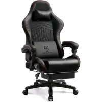 GTPLAYER Gaming-Stuhl ACE PRO, Ergonomischer Bürostuhl Neigbare Armlehnen Mit Fußstütze, Hi-Fi Lautsprecher, Beeindruckende Klang-atmosphäre, Rotwein
