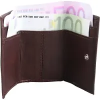Excellanc Mini Geldbörse aus Echtleder. Format 10 x 6 cm.