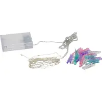 Star Trading LED-Lichterkette "Clippy", 30 LED, 16 Klammern,