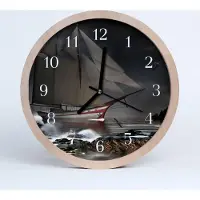 Tulup Holzuhr 20fi cm wanduhr - Segelschiff Sea