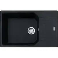 Franke Urban - Fragranit Küchenspüle UBG 611-78 BB, 780x500 mm, schwarz matt 114.0700.104