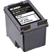 KMP H162, Schwarz, Tinte auf Pigmentbasis, 12 ml, 600 Seiten
