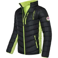Nebulus GRAFFITY Winterjacke Herren, warme Outdoorjacke, praktische & vielseitige Übergangs- & Winterjacke, P4765 - Herren, schwarz-lime, S
