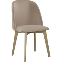 Mirjan 24 Stuhl Monti III, Esszimmerstuhl aus Buchenholz, 48x55x83 cm (Holzfarbe: Sonoma, Stofffarbe: Paros 02)