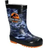 FLA Europe Kinder Gummistiefel, Jurassic World, JW1250, Wasserdichte Schuhe, Lizenzierte Schuhe, Schwarz 27