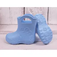 Camminare Gummistiefel Regenstiefel Frosch hellblau