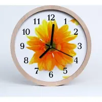 Tulup Holzuhr 20fi cm wanduhr - Blume Blumen