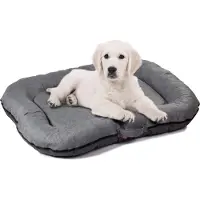 BOUTIQUEZOO BOUTIQUE ZOO Hundebett | Wasserfest Hundematratze für Hunde | Hundematte für groß und klein | Codurastoff | Waschbar | In und Outdoor Grau XL 105x85cm