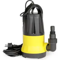 Wiltec Schmutzwasserpumpe mit Sensor 400 W, Tauchpumpe Schmutzwasser mit 2 Modi, Wasserpumpe 8500 l/h, Brunnenpumpe 5 m Förderhöhe & 5 m Tiefe