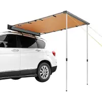 Sweiko Fahrzeugmarkise 4,6'x6,6' Schattenabdeckung Autoseitenmarkise PU3000 mm UV50+