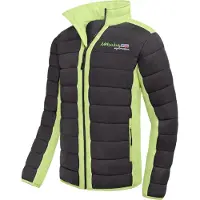 Nebulus Winterjacke FIGHT Herren, warme Outdoorjacke, praktische & vielseitige Übergangs- & Winterjacke, P5903 - Herren, schwarz-lime, L
