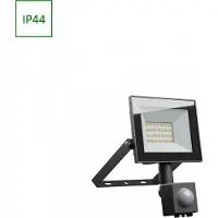 Spectrum LED Fluter Noctis Lux 4 Schwarz IP44 20W 1650lm Tageslicht 6000K kaltweiß mit Bewegungsmelder