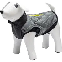 Beeztees Hundemantel Safety Gear Allia reflektierend grau, Größe:32 cm