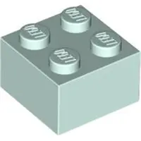 LEGO 2x2 Stein 3003 - 100 Stück Helles Aqua