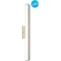 Näve Wandleuchte "Dubai", silber (chrome), 1, H: 5,5cm, 1 Stk., Leuchten, aus Alu und Kunststoff in Silber und Weiß 45 cm lang, LED integ., Wandleuchte
