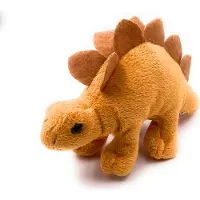 Onwomania Plüschtier Stofftier Kuscheltier Dinosaurier Urzeittier Dino Stegosaurus L 18 cm Braun