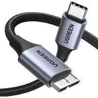 UGREEN USB-C auf Micro USB-B 3.0 Kabel, 5 Gbps, 3A Schnellladung, 1m, Grau