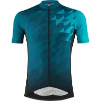 Löffler Loeffler Kurzarm-Radtrikot M Bike Jersey FZ Zack Mid Dark Petrol - Blau