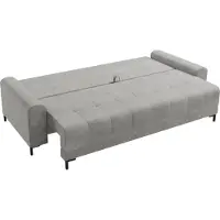 Mirjan 24 Schlafsofa Aris, Wohnzimmer Sofa mit Bettkasten und Schlaffunktion, Couch, Ausziehmechanismus MOS (Farbe: Velo 635)