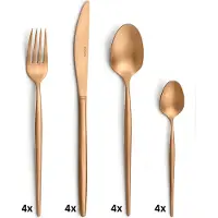 Amefa 16-tlg. Besteckset SOPRANO 16-teilig kupfer mattiert