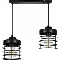 Light11 HOME LED Loft Kronleuchter Pendelleuchte mit Draht Lampenschirm – Moderne Hängelampe Deckenlampe für Wohnzimmer und Esszimmer