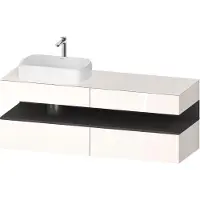 Duravit Waschtischunterschrank Qatego 160x55x60cm, gra m/we g, Pl, Beck. li