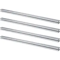 Gistuch 4 Stück Aluminium-Extrusionsprofil 4040 T-Nut Europäischer Standard eloxierte Linearschiene 3D-Druckerteil CNC DIY 39,4 Zoll 1000 mm Silber