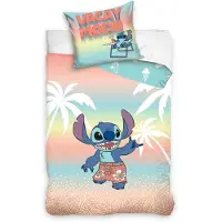Carbotex Lilo und Stitch Bettwäsche Vacay Mode 140 x 200 cm - 60 x 70cm - Baumwolle