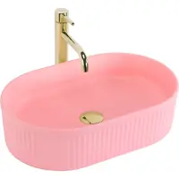 REA Aufsatzwaschbecken VANDA BUBBLE GUM matt Pink