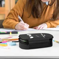 Markenlos FINPAC Etui mit großer Kapazität, Schrein Tasche, Etui für Schule, Etui für Studenten und Erwachsene, Büro (einlagig, nicht berühren)