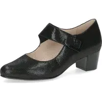 Caprice Pumps - Schwarz Reptile Leder : Normal : 40 Größe: 40 Weite: Normal