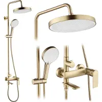 REA Duschset VENETA Brush Gold
