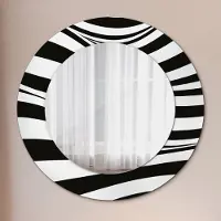 Coloray Ø60cm Modern Spiegel - Wandspiegel Wandmontage- Schlafzimmer - Abstrakt Welle