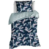 De Witte Lietaer Bettbezug Baumwolle, Mowgli Pastel Blue - 140 x 200/220 + 60 x 70 cm
