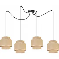 Light11 HOME Hängelampe, Deckenleuchter, Lampenschirm, Boho Juta