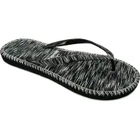Brasileras Damen Sandalen mit rutschfester Sohle bequem schuhe strand/schwimmbad/stadt schwarz 35/36 EU - UBHIPM