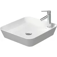 Duravit Aufsatzwaschbecken Cape Cod 46x46cm, m HL, A.insel, o. ÜL, we s-matt