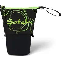 Satch Schlampermäppchen Utensilientasche Pencil Slider Green Sup schwarz