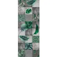 Queence Vinyltapete "Easai", grün, B:0,9m L:2,5m, Vinyl, Tapeten, Vinyltapete, 90x250cm, selbstklebend, kinderleichte Anbringung,, Sticker