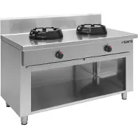 Saro Wok-Gasherd mit offenem Unterbau CC/02