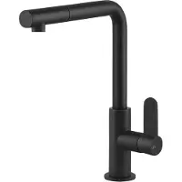 Gessi 50103, Ziehen, Schwarz, Metall, Hebelgriffe, Einzelbild, Typ L