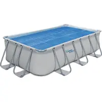 HABITAT ET JARDIN Rechteckige Solarabdeckung aus opakem Polyethylen für 2,13 m x 3,96 m Pool, 6 mm dick